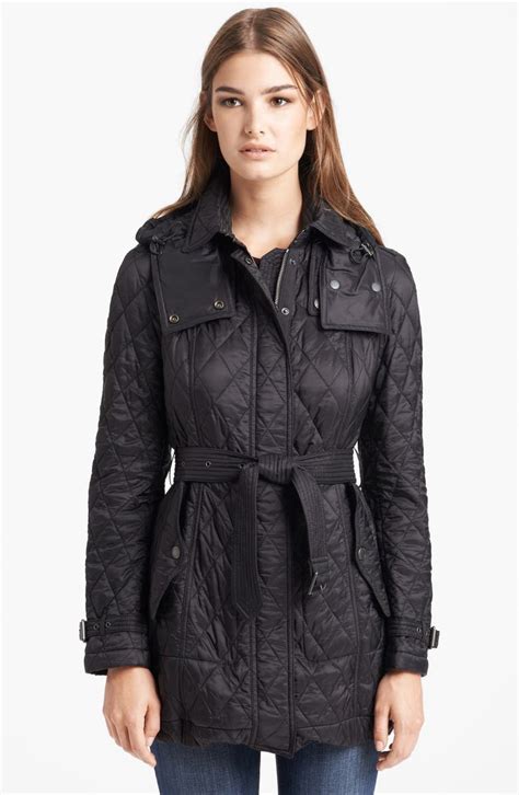 burberry red quilted jacket sale|burberry finsbridge belted quilted jacket.